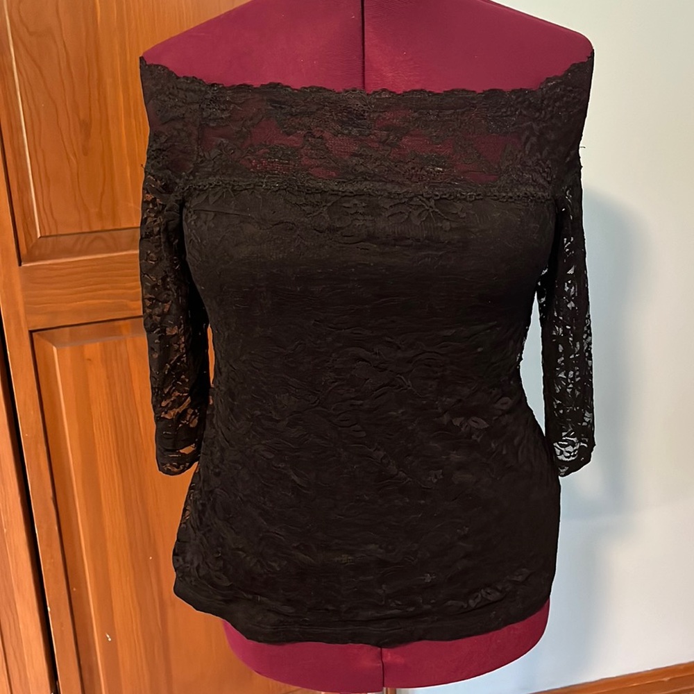 Torrid Off Shoulder Lace Top